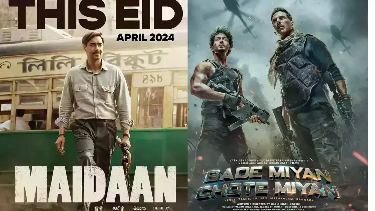 ईद के दिन सिनेमा हॉल में अजय देवगन की मैदान और अक्षय कुमार टाइगर श्रॉफ की बड़े मियां छोटे मियां रिलीज हुई थी।